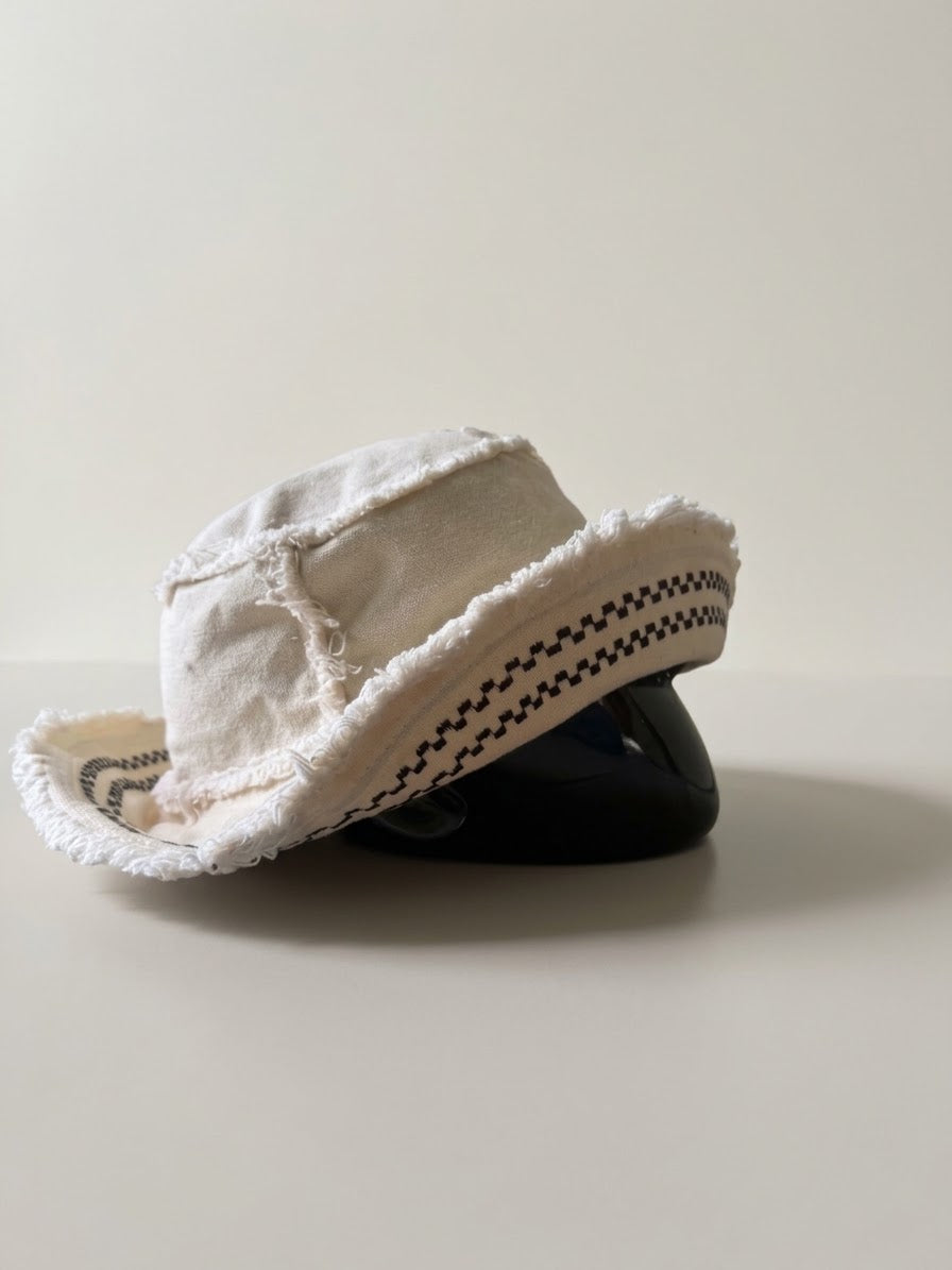 Embroidery Cotton Hat - Arin