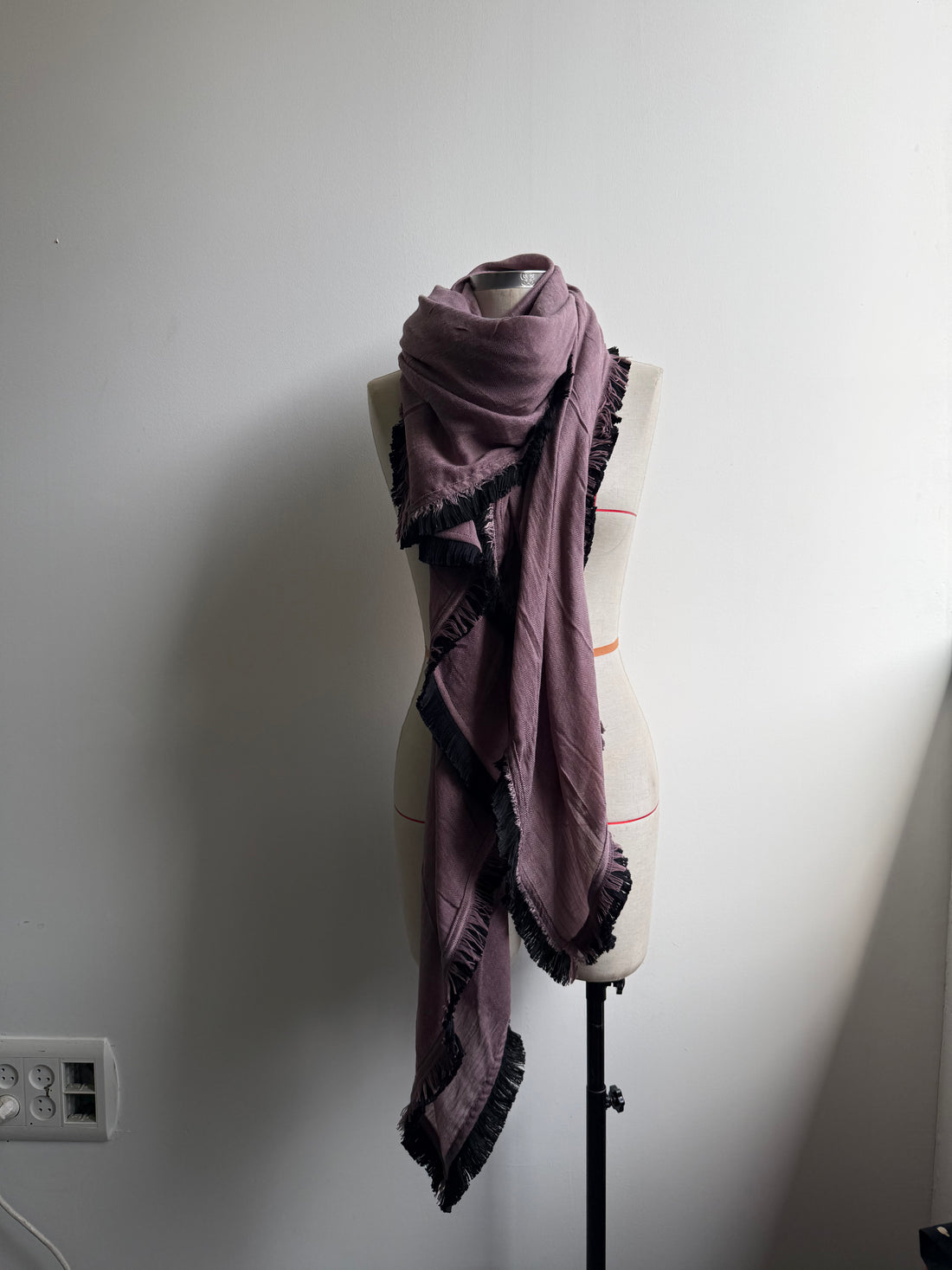 Extra large scarf - Smokey purple