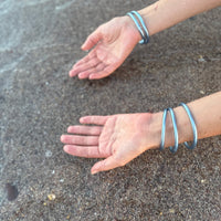 Single Light blue Metallic bracelet - Size 1