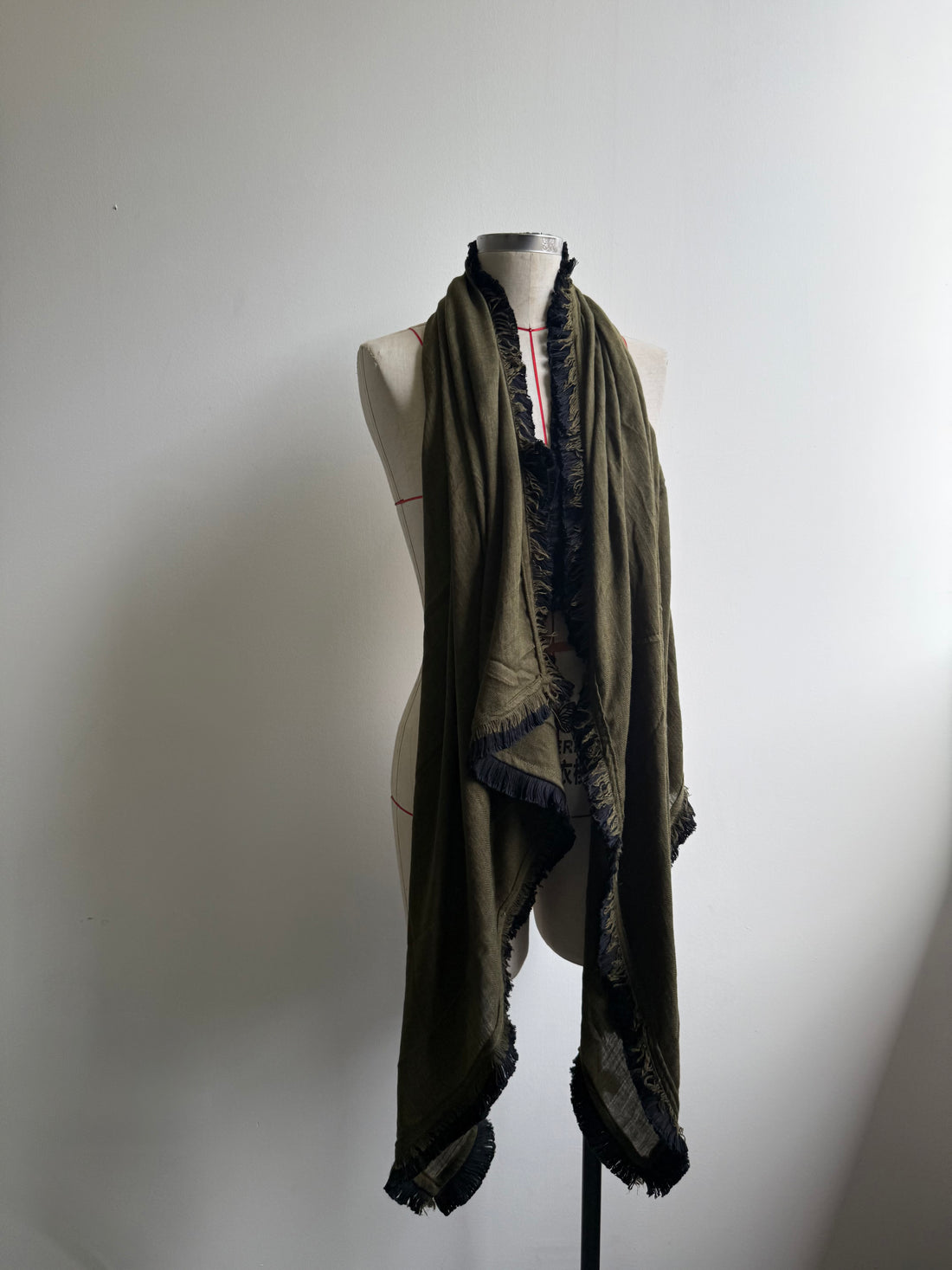 Extra large scarf - Olive