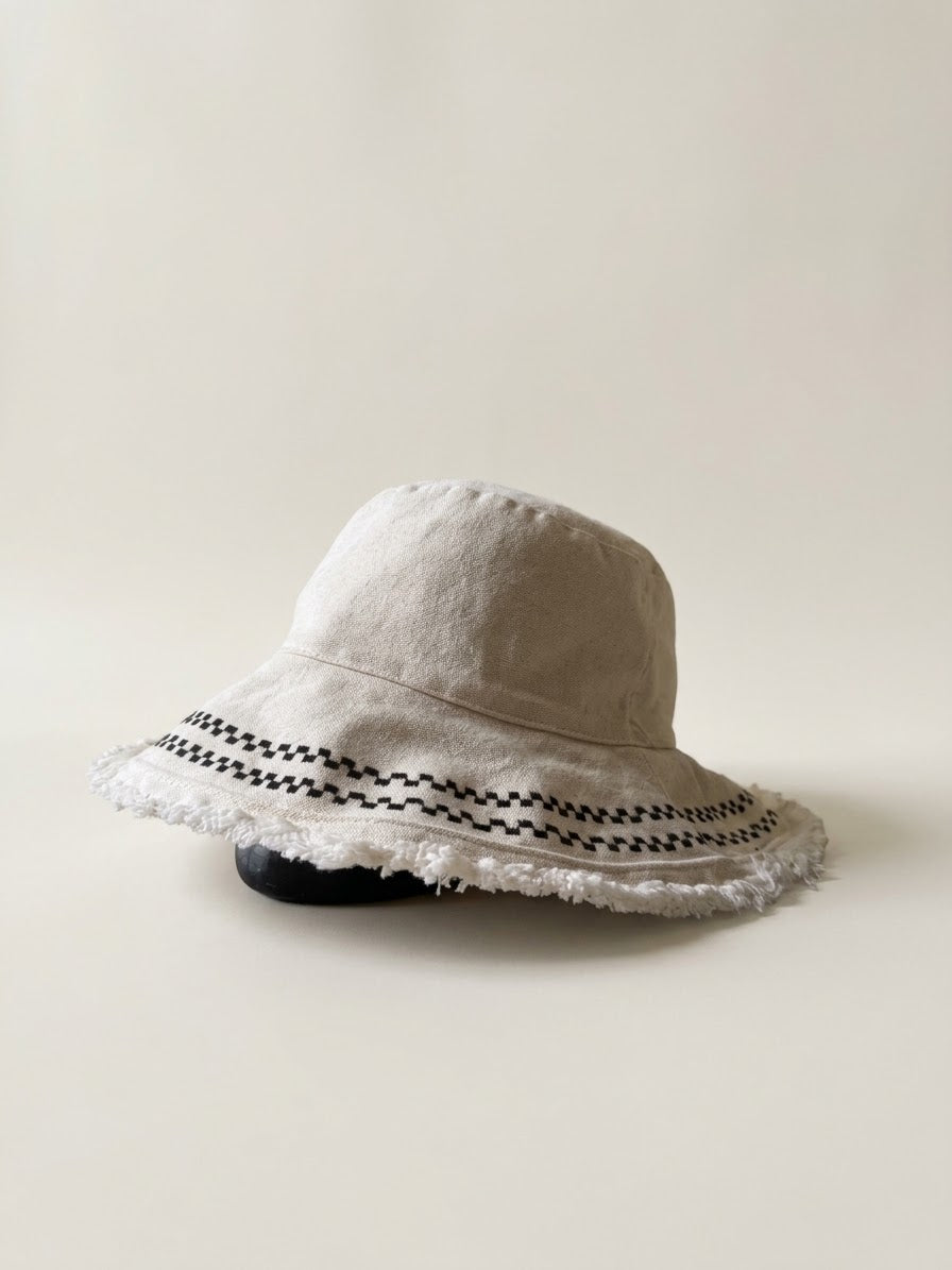 Embroidery Cotton Hat - Arin