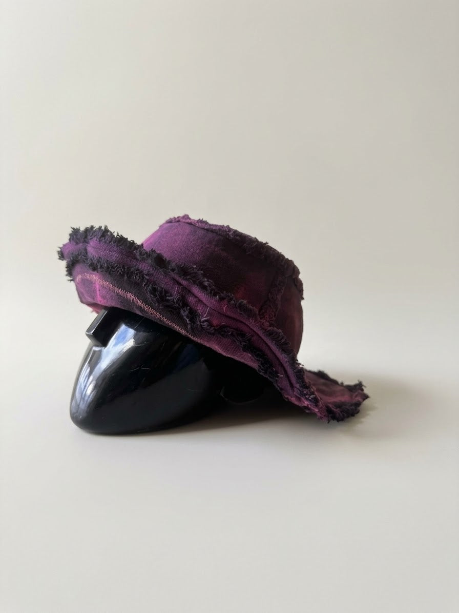 Embroidery & wash Cotton Hat - Carmel