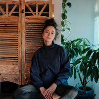 Turtleneck jumper - Blue