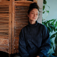 Turtleneck jumper - Blue