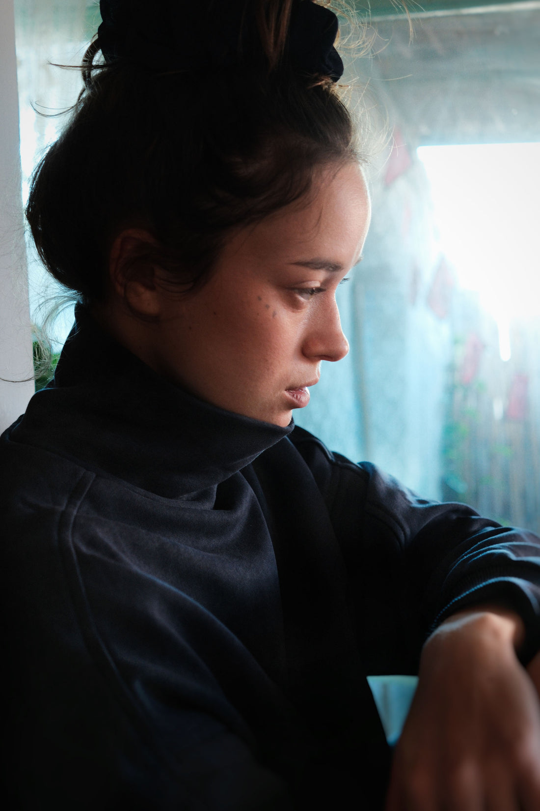 Turtleneck jumper - Blue