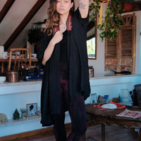 Cross stitch Embroidery - oversized kimono