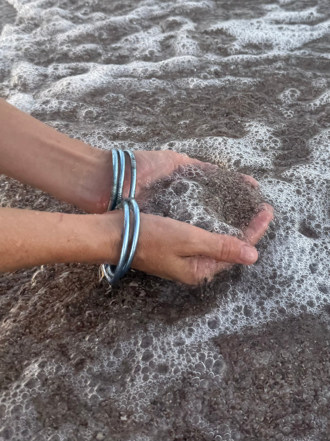 Single Light blue Metallic bracelet - Size 1