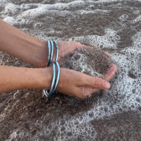 Single Light blue Metallic bracelet - Size 1