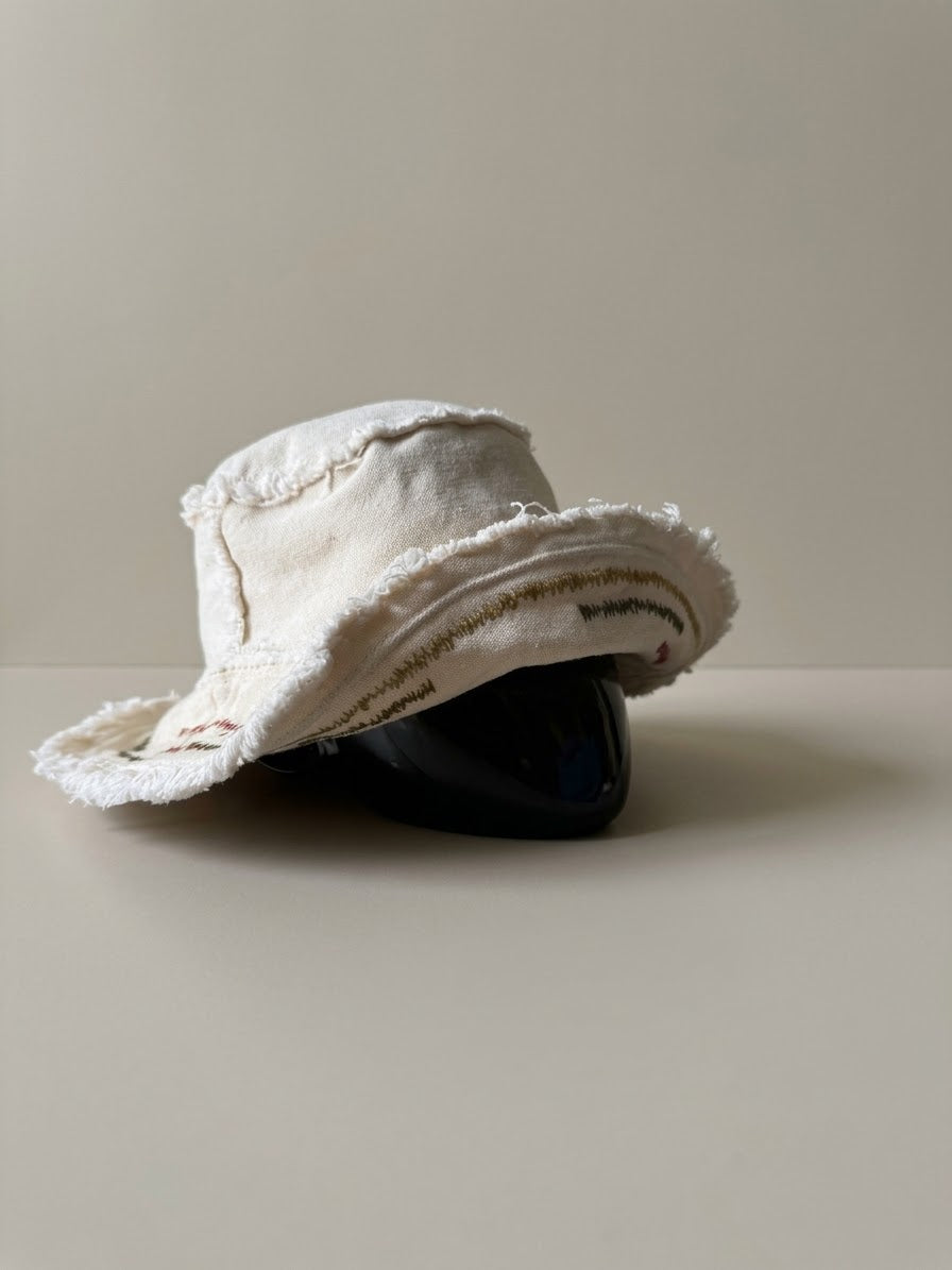 Embroidery Cotton Hat - Meiki