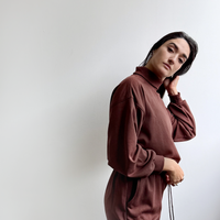 Cropped Jumper - Brown