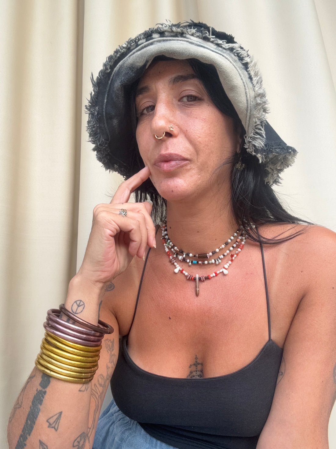 Marble Wash Cotton Hat