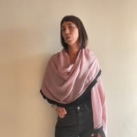 Fringe scarf - Light Blush