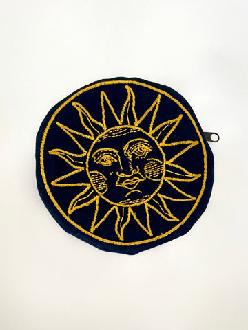 Sun Fabric Pouch - Blue