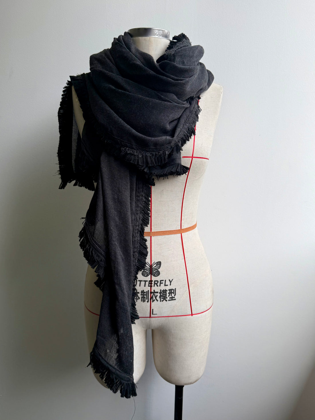 Extra large scarf - Grey