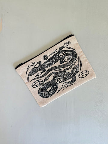 serpent - canvas zipper case