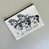 Imperial Horse - canvas zipper case