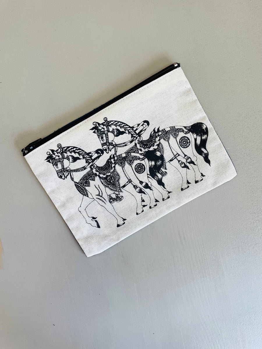 Imperial Horse - canvas zipper case