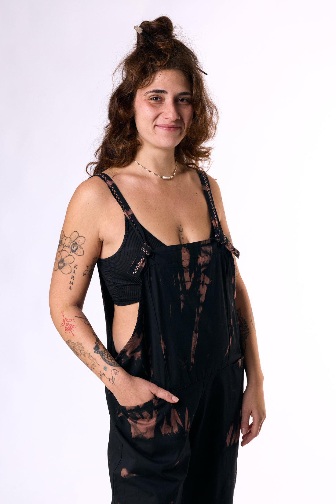 Cotton Embroidery Jumpsuit - Ruth