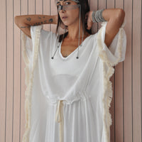 Galabia Dress - White
