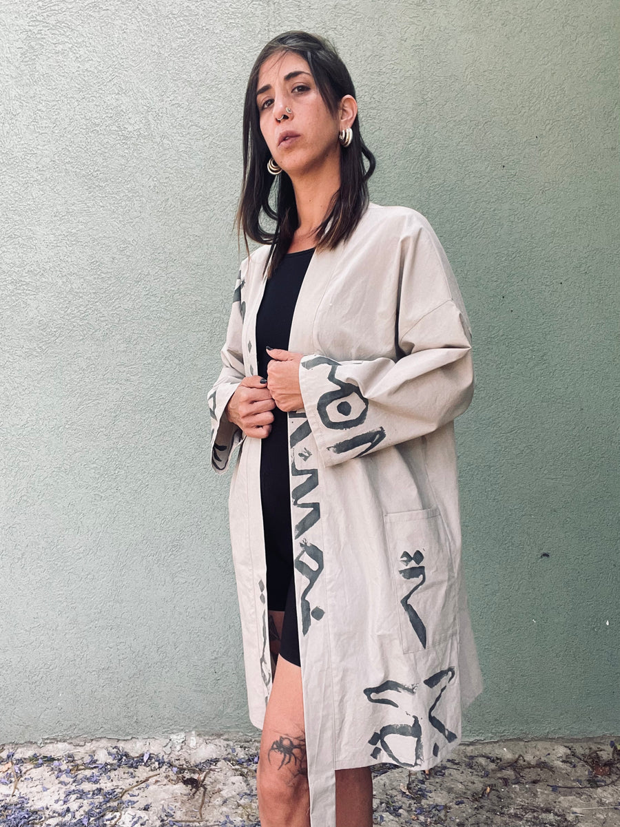 Ros X Macchia Script Kimono #2