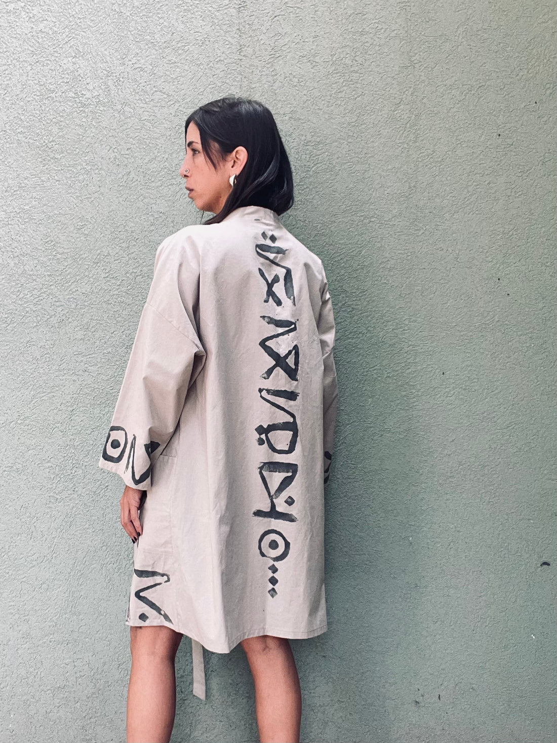 Ros X Macchia Script Kimono #2