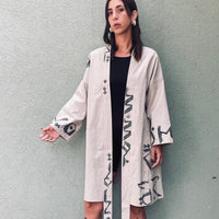 Ros X Macchia Script Kimono #2