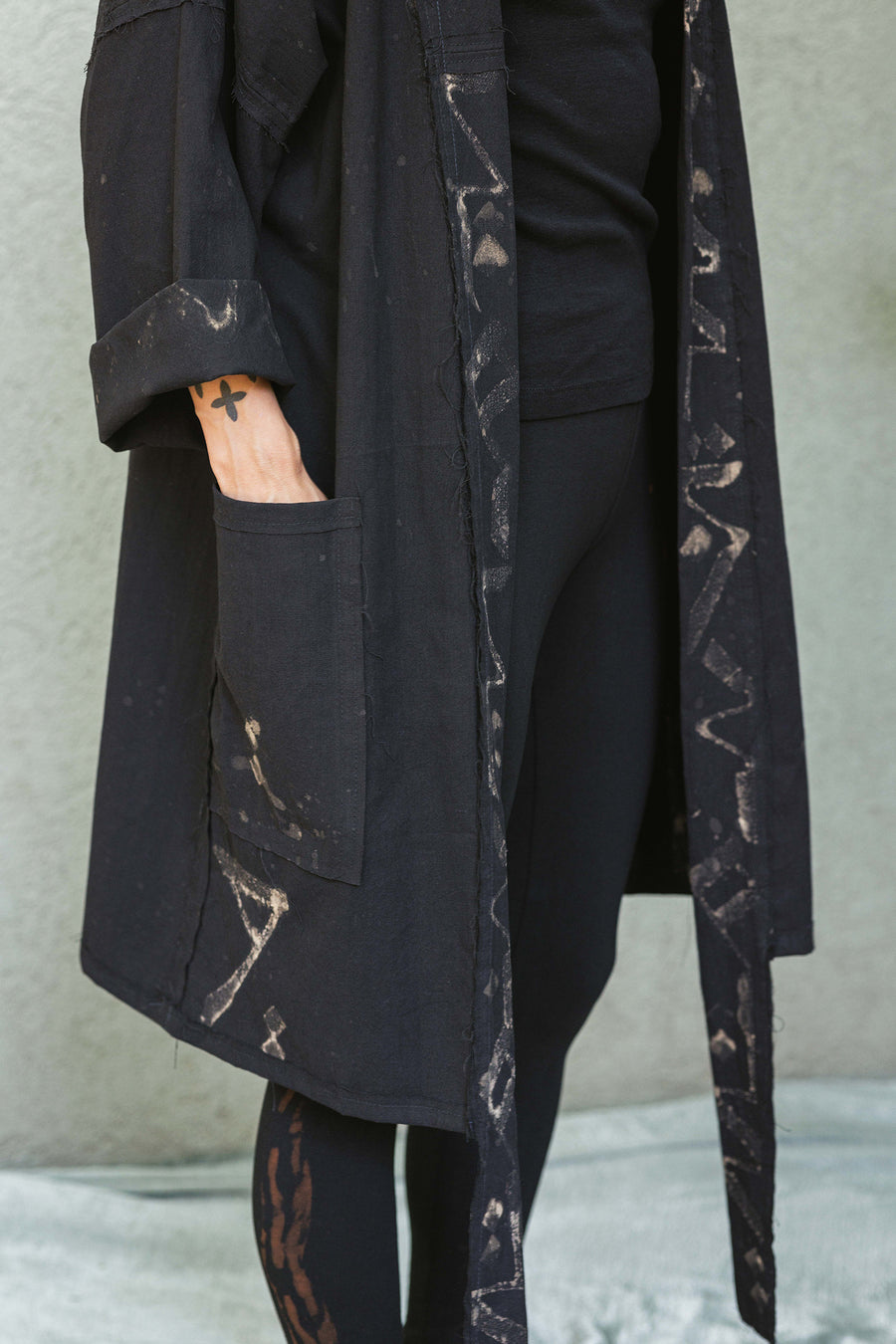 Ros X Macchia Script Kimono #3