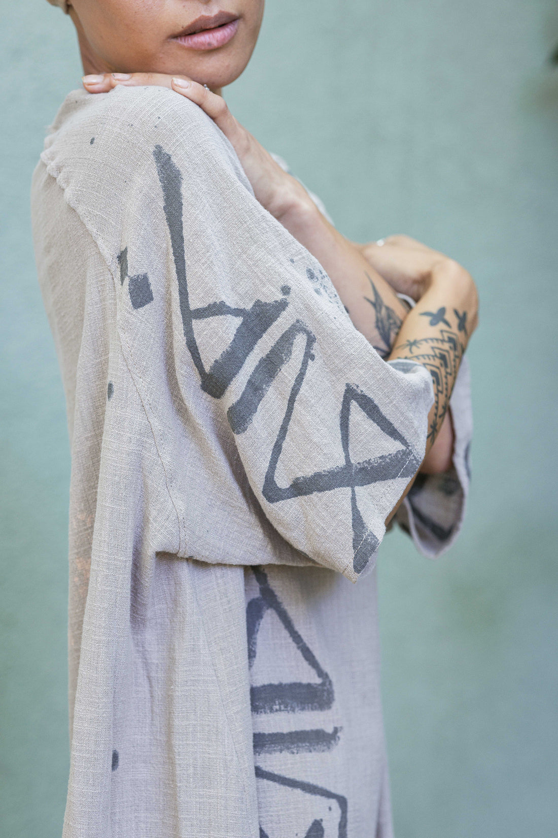 Ros X Macchia Script Tunic #1