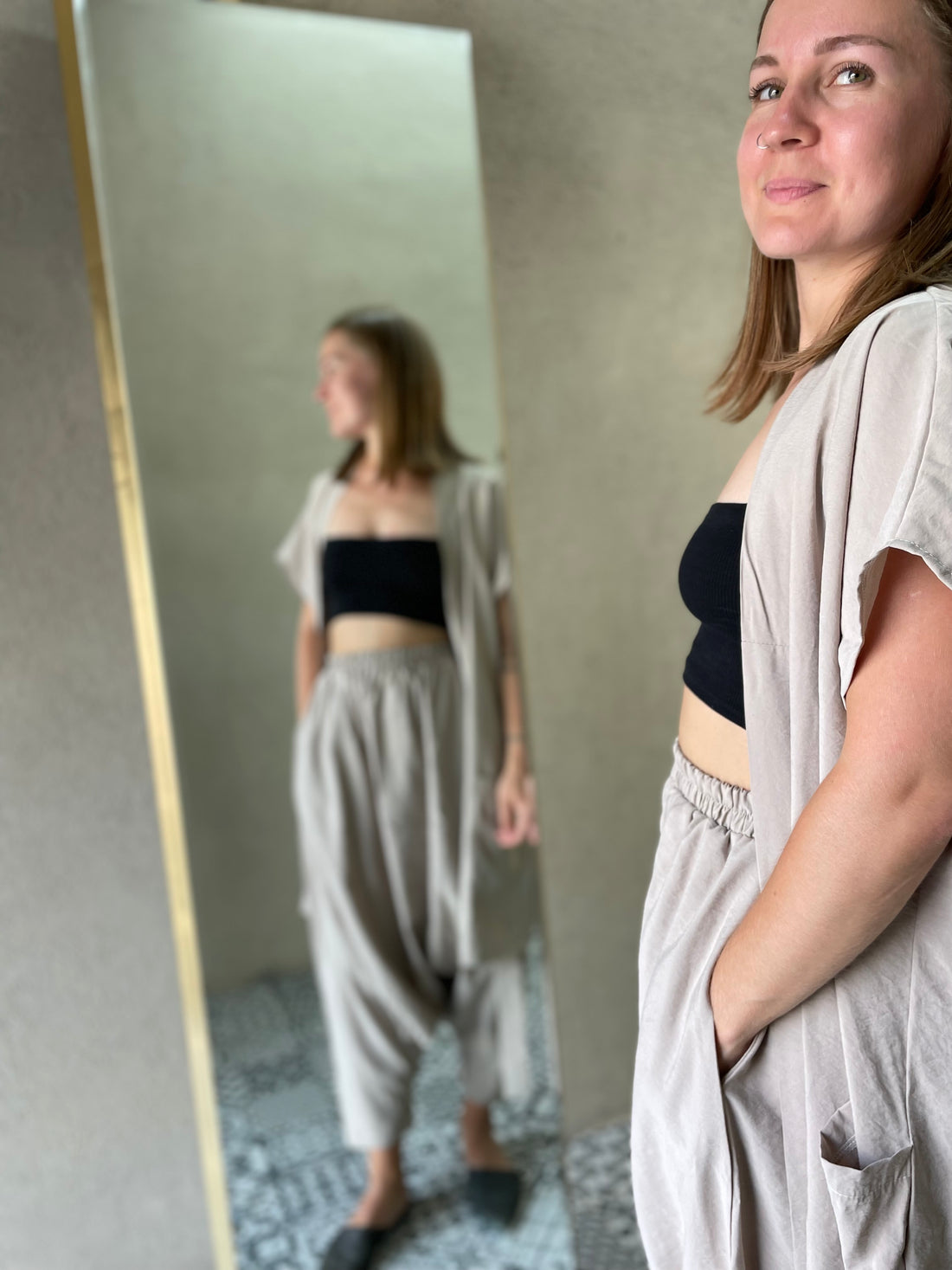 Harem Pants - Stone
