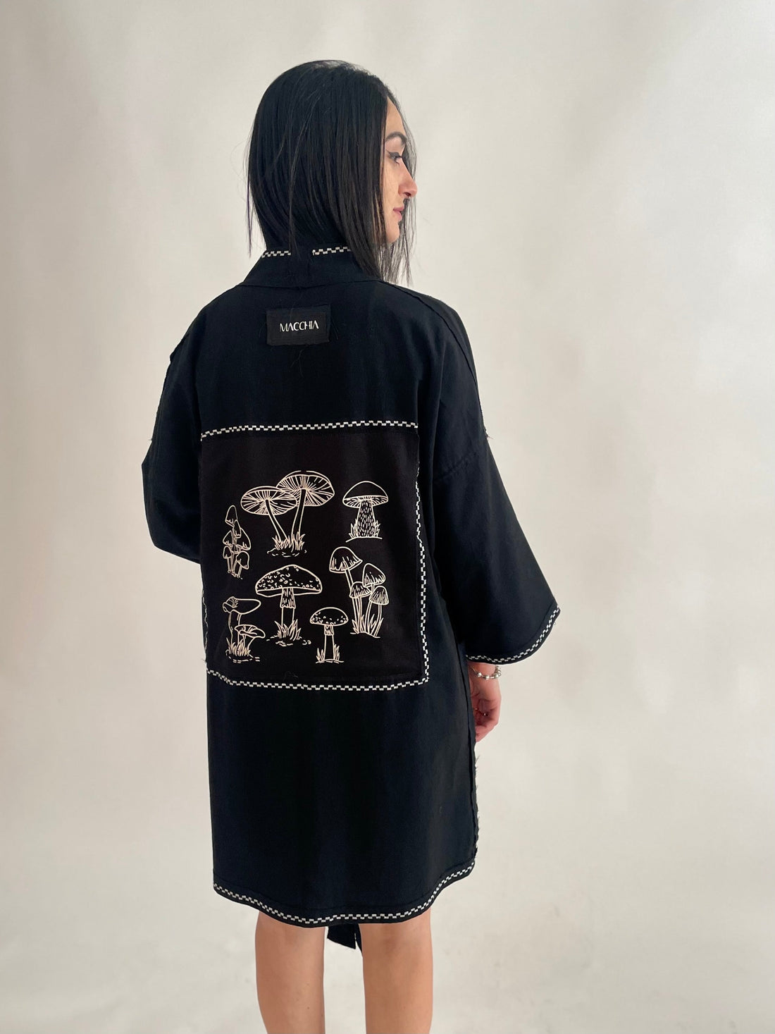 Mushroom Cotton Kimono