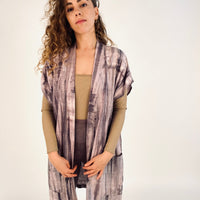 Lilac Brash Dye Nomad Vest
