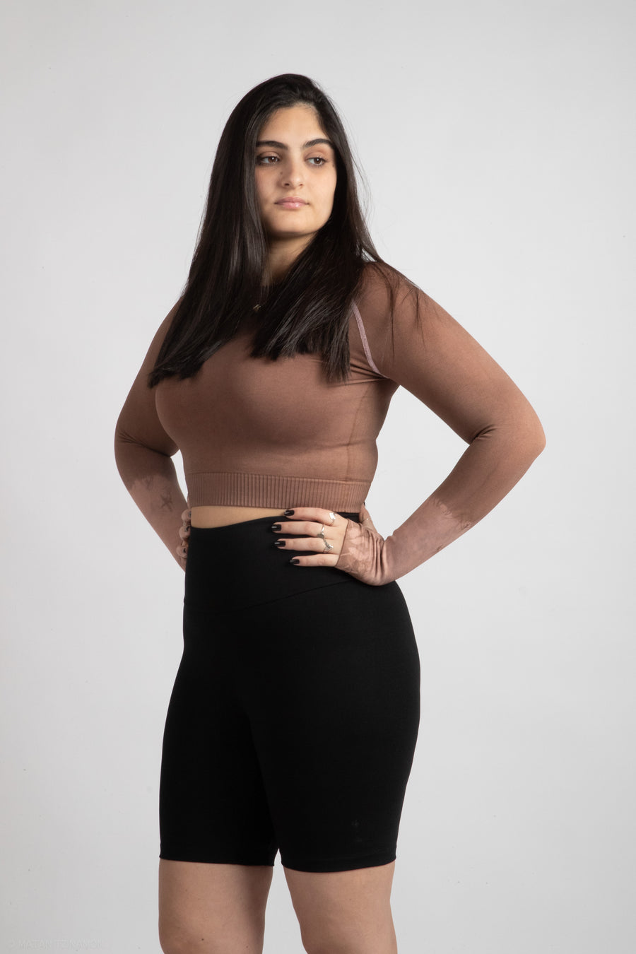 Brown Fade - Crop Top